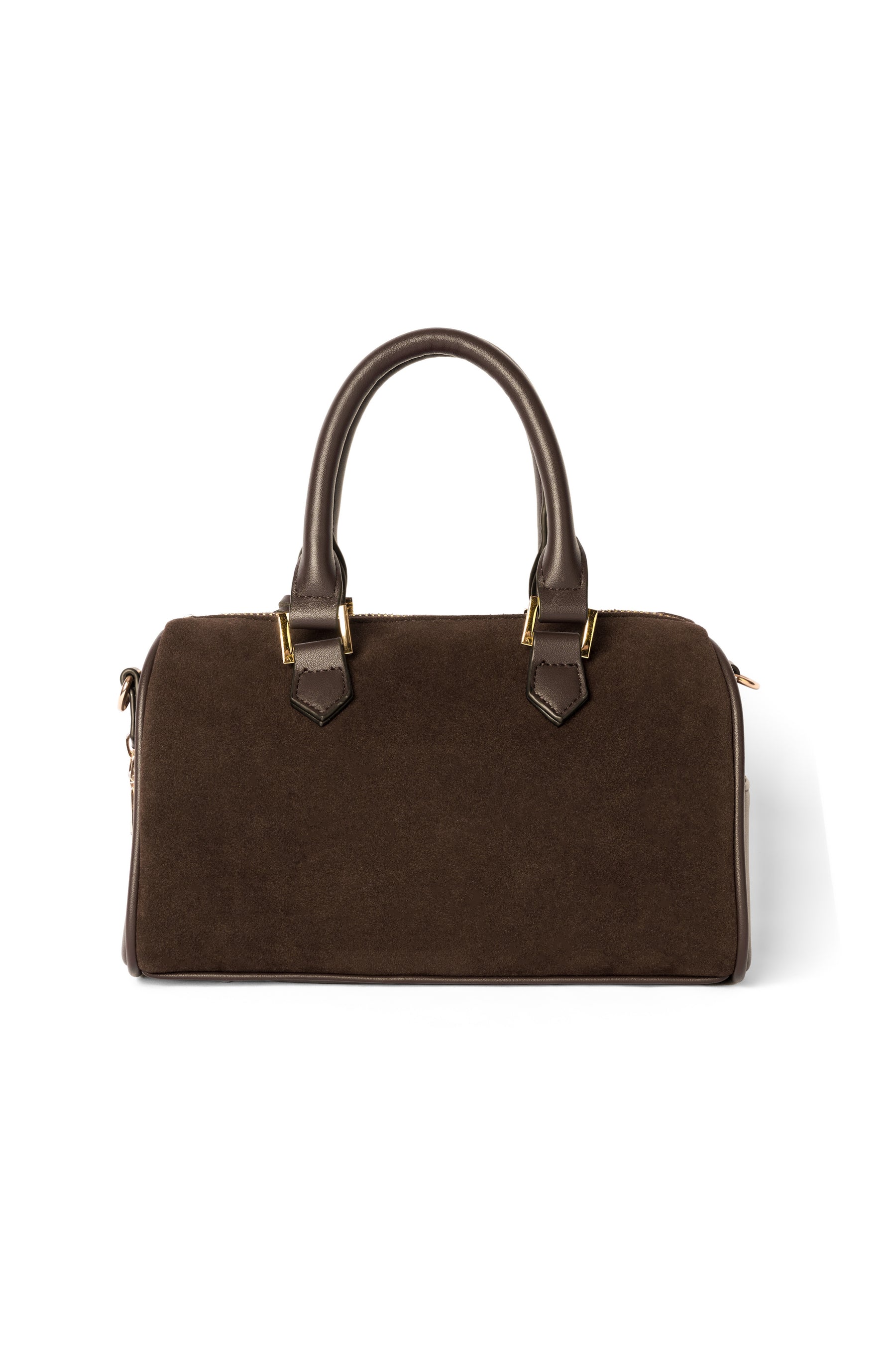 Suede Mini Boston Bag