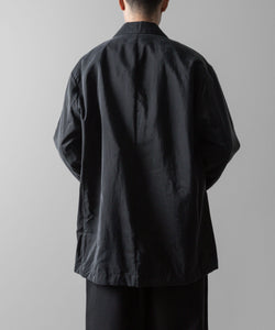 ssstein / シュタイン】SILK NYLON SINGLE BREASTED JACKET - BLACK