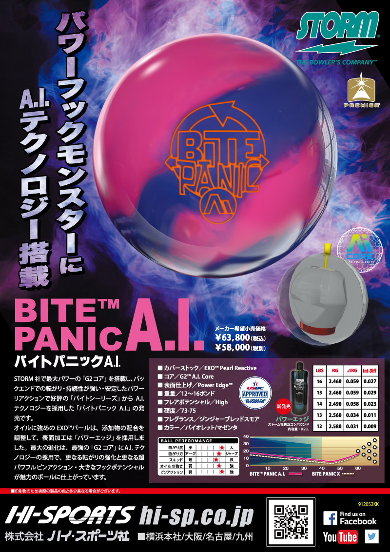 バイトパニックA.I. - ハイスポーツ社 ：信頼のボウリング用品販売
