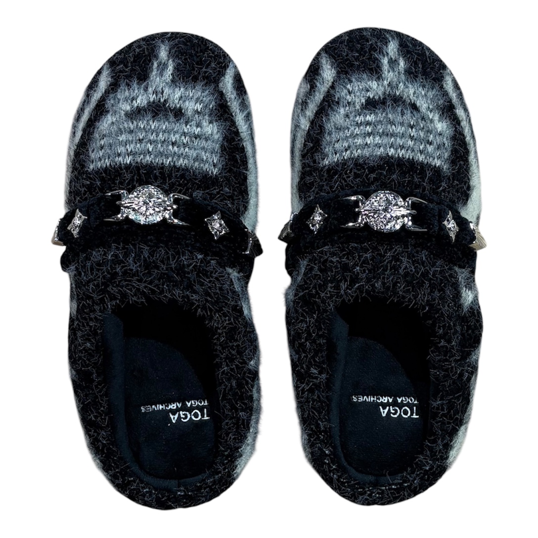 2025-26AW TOGA × SUBU KNIT SLIP-ON - BLACK 商品詳細｜choua la