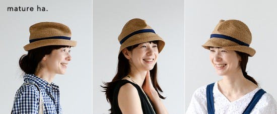 新商品】自分にフィットする麦わら帽子。mature ha.（マチュアーハ