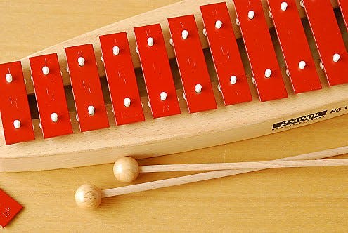 取扱終了】ドイツ/ゾノア社/メタルフォン(鉄琴楽器)/赤 - 北欧、暮らし