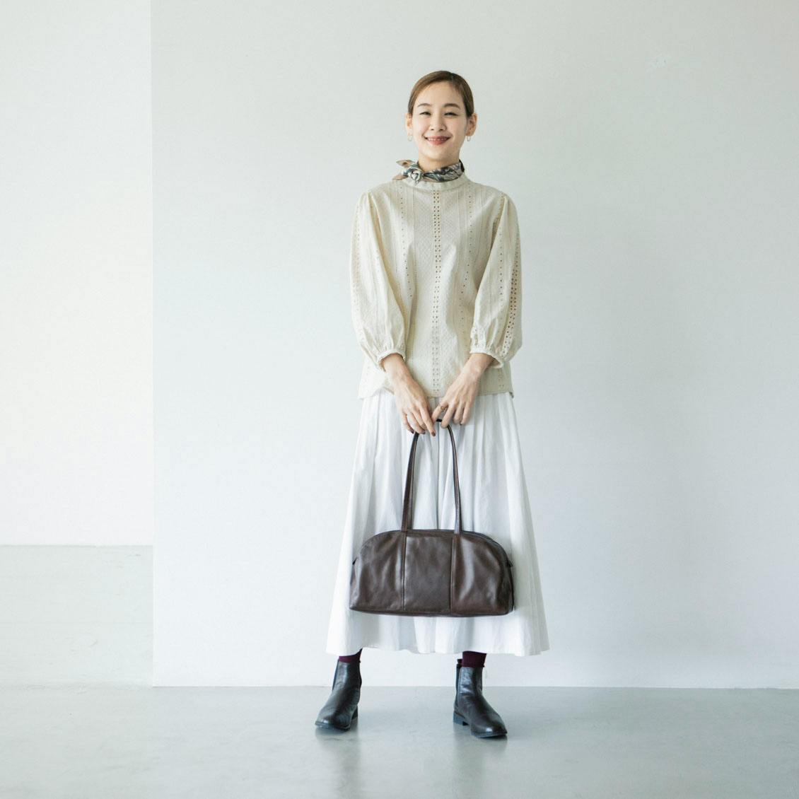 がんばりどきも私らしく」一田憲子さんとつくったラウンドレザーバッグ