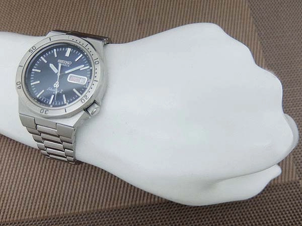 Seiko SilverWave Z 7546-7040 Quartz Blue Dial Diver Rotating Bezel