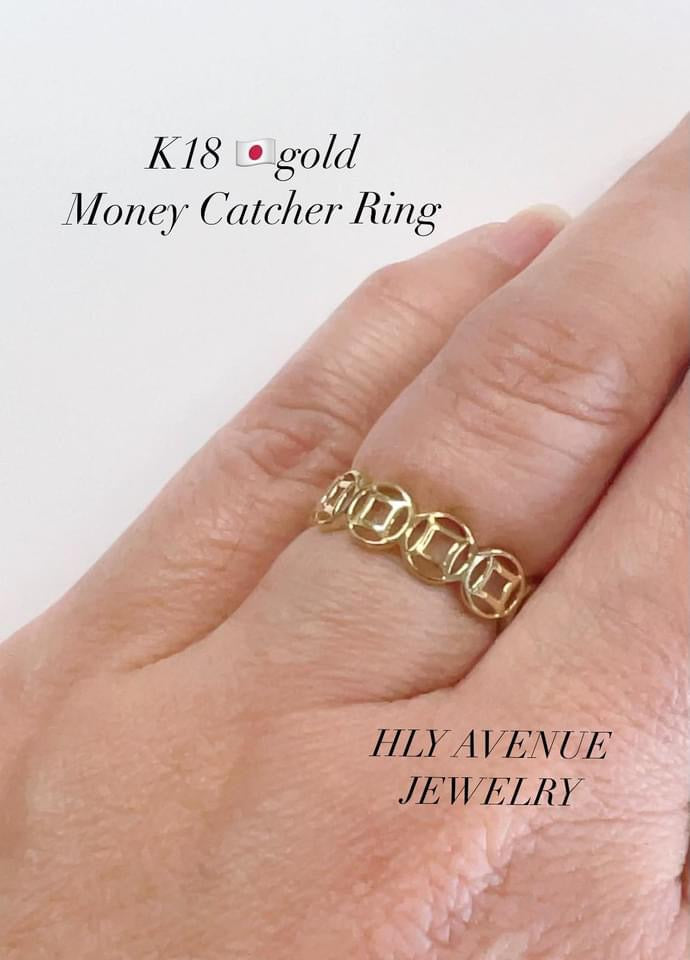 K18 Japan Gold Money Catcher Ring – HLY Avenue Jewelry