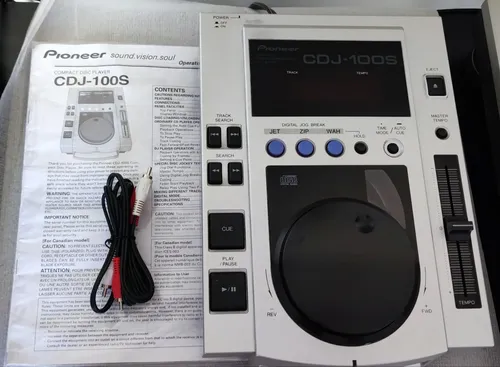 Cdj Pioneer Par Cdj-100s Novo Na Caixa Manual Uso 1 Vez Raro