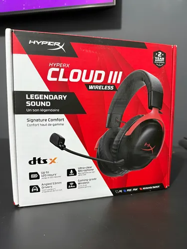 Headset Hyperx Cloud 3 Wireless Leia A Descrição Preto | MercadoLivre