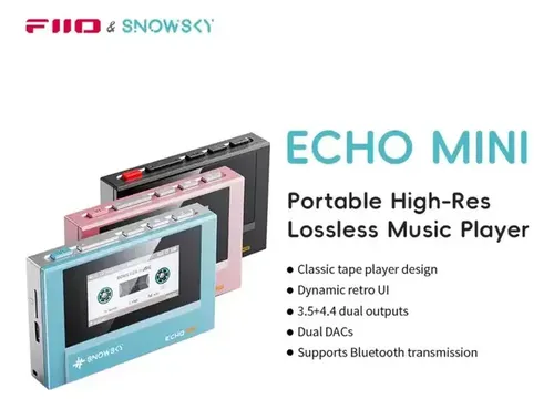 Dap Fiio Snowsky Echo Mini Bluetooth Mp3 Retro Cor Preta Preto