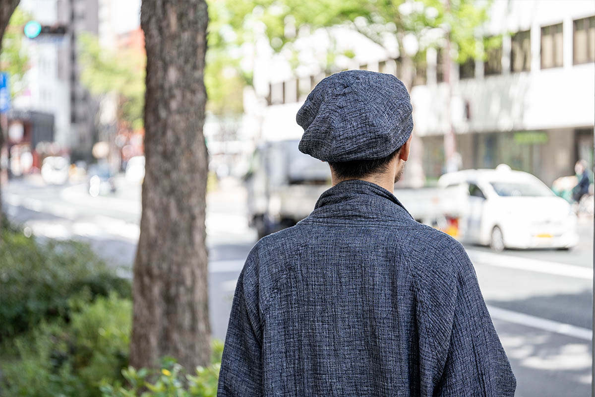 PORTER CLASSIC / Sashiko Linen Premium Soft Beret | HUES 福岡