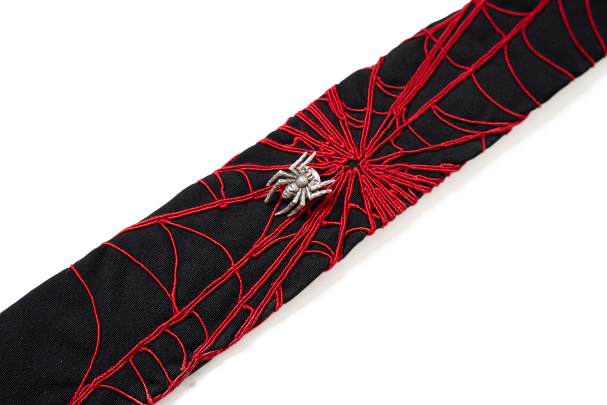 YOHJI YAMAMOTO 22SS SPIDER EMBROIDERY TIE | HUES 福岡セレクトショップ
