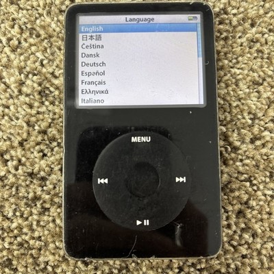Apple iPod Classic 5th Gen 30GB Black A1136 - Works Great FREE