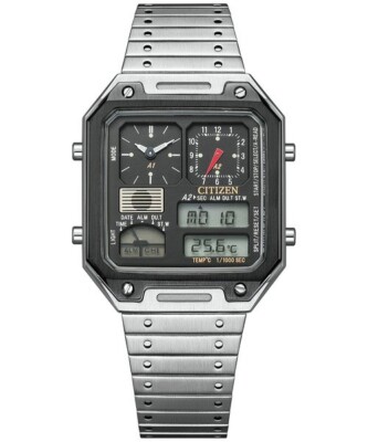 Citizen JG2126-69E Record Label Ana-digi Thermo Sensor Quartz