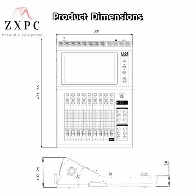 LASE DM16 PRO Multi-Functional Digital Mixing Console W/ 8 Effects
