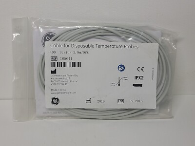 GE Cable for Disposable Temperature Probes 400 Series 9ft 165641