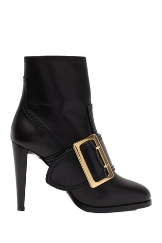 Off White Exploration Motor Ankle Boots - Size 42 - Black Leather