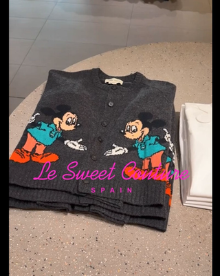 ZARA UNISEX FW25 MICKEY MOUSE WOOL CARDIGAN HARRY LAMBERT DISNEY