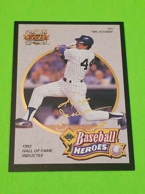 1993 UPPER DECK BASEBALL HEROES #A9 REGGIE JACKSON NEW YORK