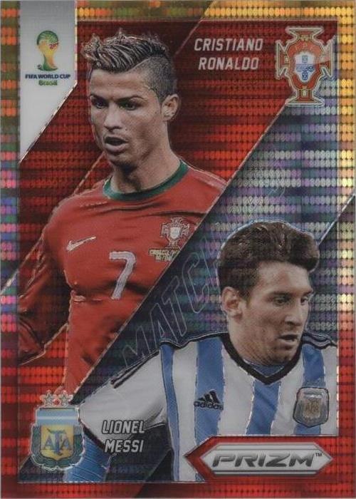 2014 Panini Prizm World Cup Cristiano Ronaldo Lionel Messi #19 for