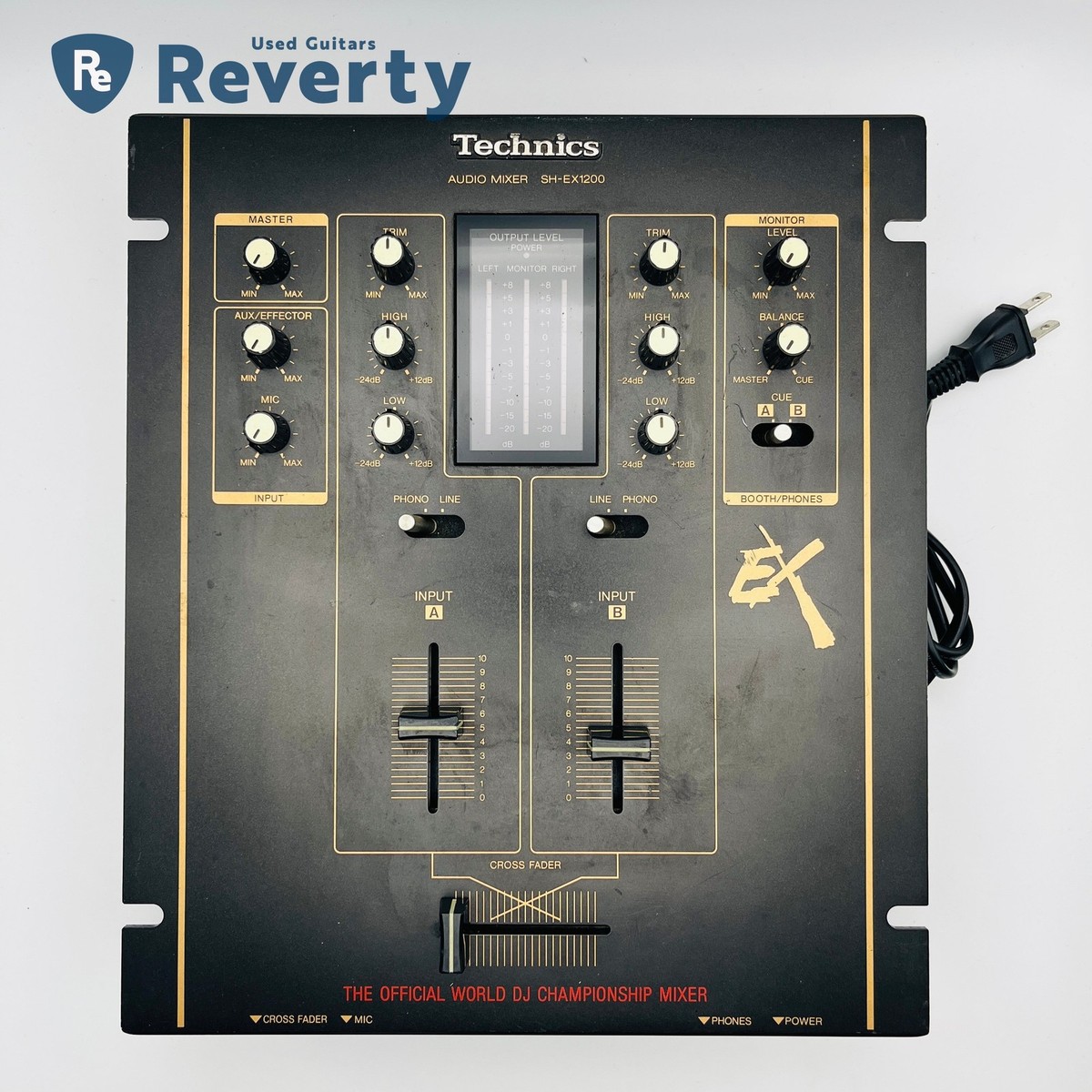 Technics SH-EX1200 Black DJ Audio Mixer Made in Japan w/Power