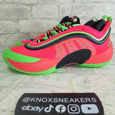 ADIDAS D.O.N. Issue 6 Neon Lucid Red Big Apple JI1547 Men's Size 9