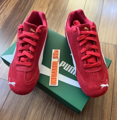 NEW Puma Speedcat OG Red Women's Size 6 White 400986 02 Rihanna | eBay