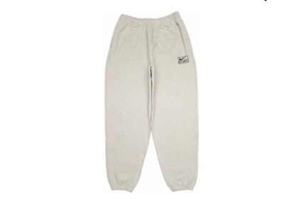 Nike Stussy NRG Fleece Sweatpants Heather Grey XS Xsmall Authentic
