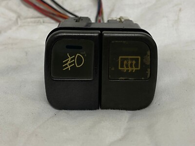 JDM Honda Civic EG Defrost Rear Fog light switches buttons OEM 92