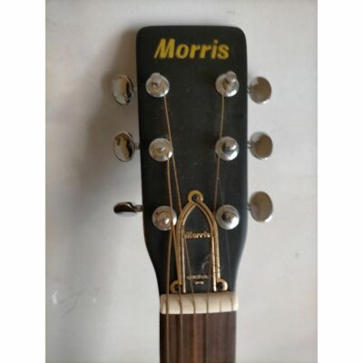 Acoustic Guitar Morris F-18 Natural Made in Japan with Cover