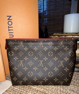 Louis Vuitton Red Trim PALLAS BEAUTY CASE CERISE TOILETRY 26
