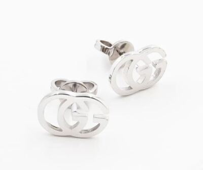 GUCCI piercing for both ears Interlocking G mark silver color 18K