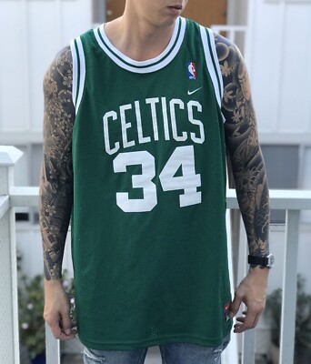 Vintage Nike Boston Celtics Paul Pierce Basketball Jersey Green