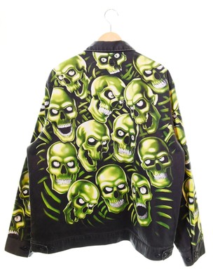 Supreme Skull Pile Work Jacket Liquid Blue Size M | eBay