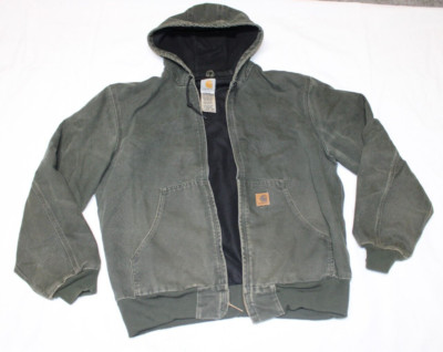 Vintage y2k Carhartt Jacket J25 MOS Men Size Large Moss Green