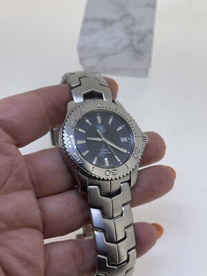 Authentic TAG Heuer Link Men's Watch Rare Blue Dial Model WJ1112