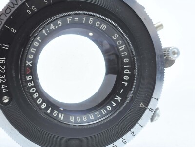 Schneider-Kreuznach Xenar 150mm F4.5 Large Format 4x5 Lens AS IS