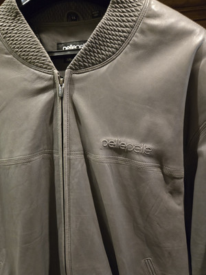 Marc Buchanan Pelle Pelle Gray Leather Coat Butter Soft Size 56 | eBay