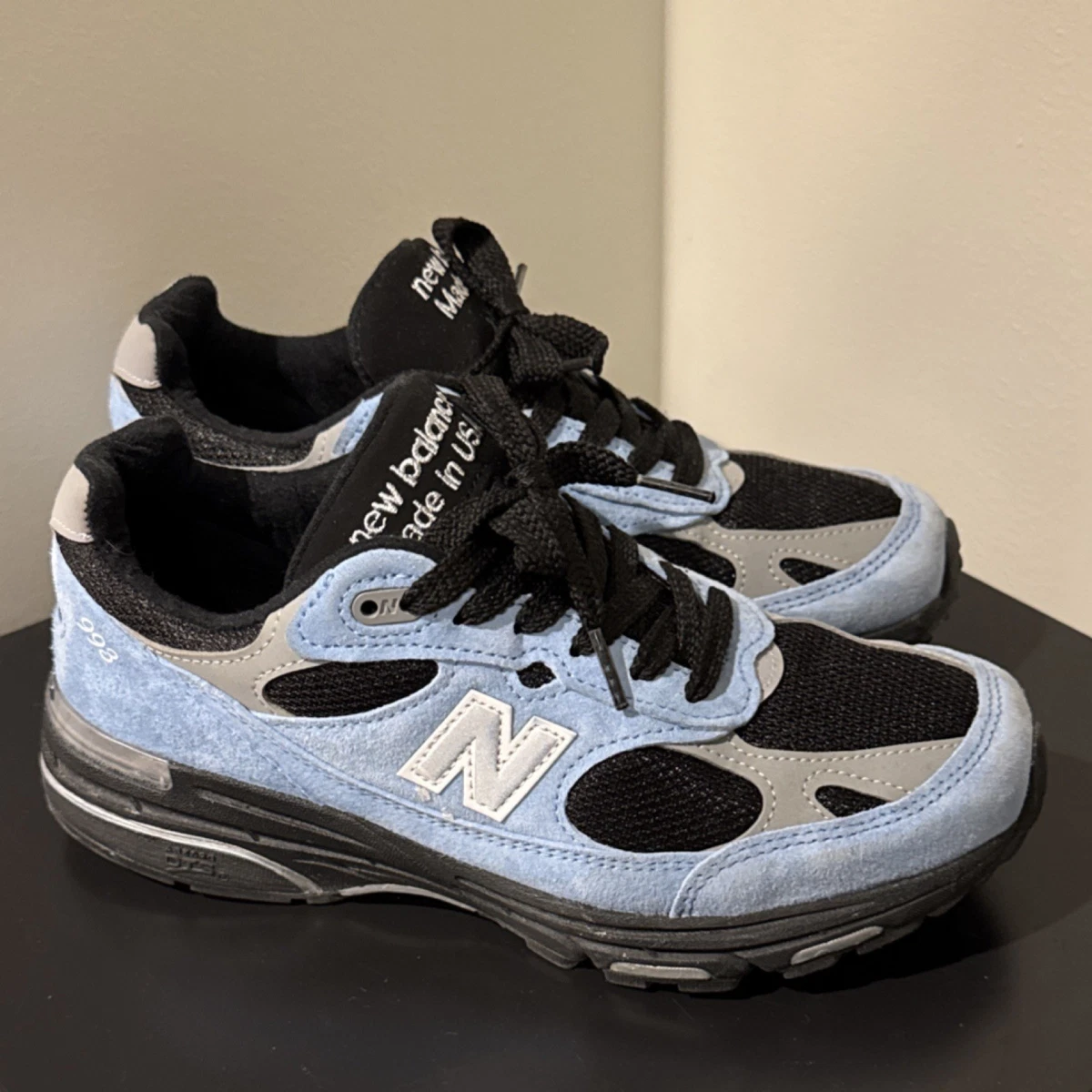 Preços baixos em New Balance 993 Made in USA Black Blue | eBay