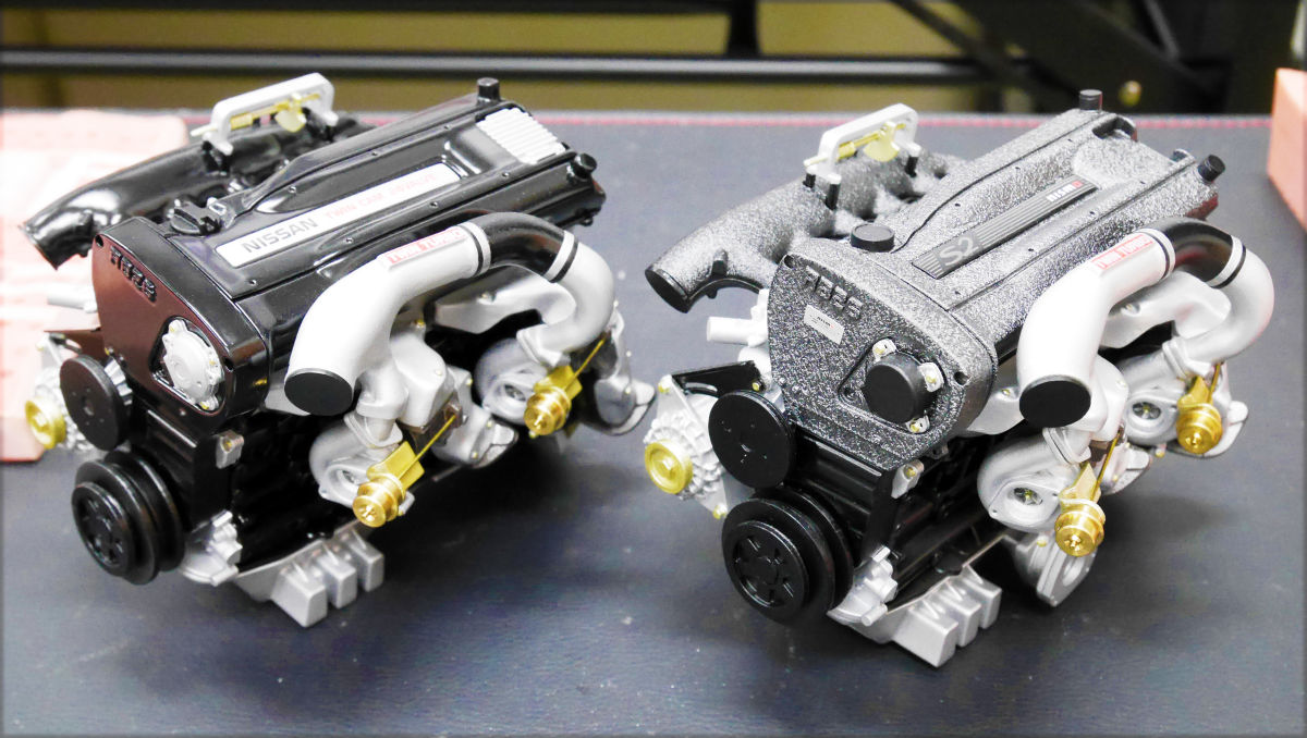 GT-Rの魂「RB26エンジン」を6分の1スケールで精巧に再現する「日下