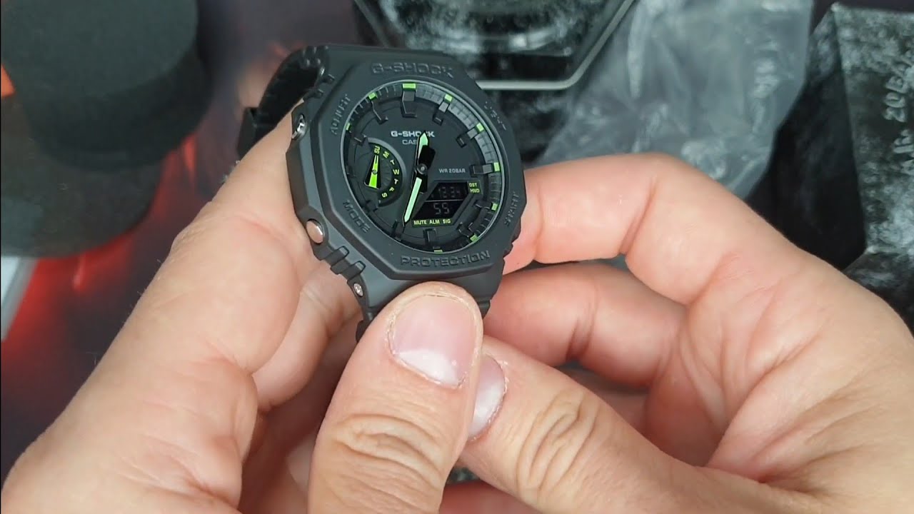 CASIO G-SHOCK GA-2100-1AER 5611 - unboxing - YouTube