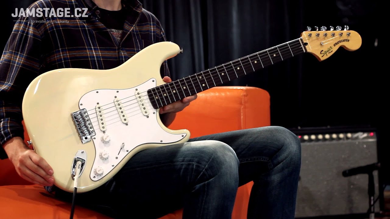 Squier Vintage Modified Stratocaster Vintage Blonde - YouTube