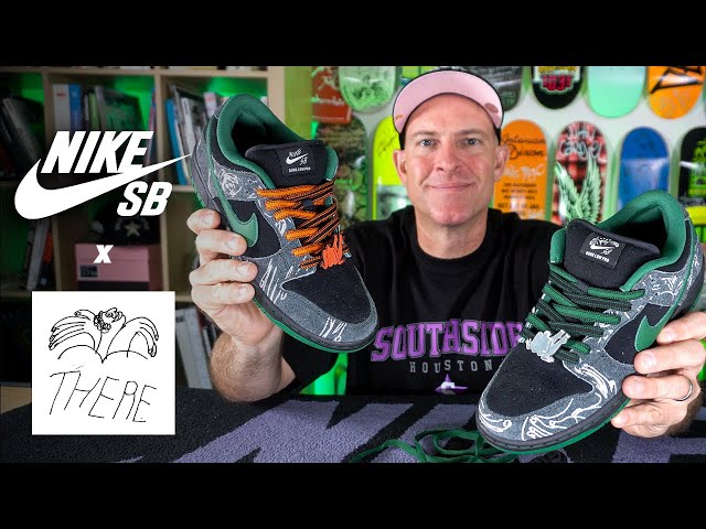 Nike SB x There Skateboards Dunk Low Shoe Review! - YouTube