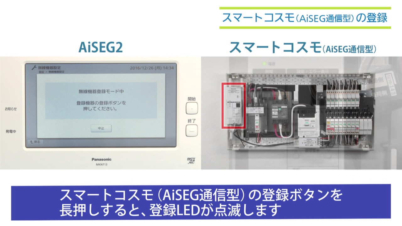 スマートコスモ［AiSEG通信型］の登録（MKN713）｜スマートHEMS