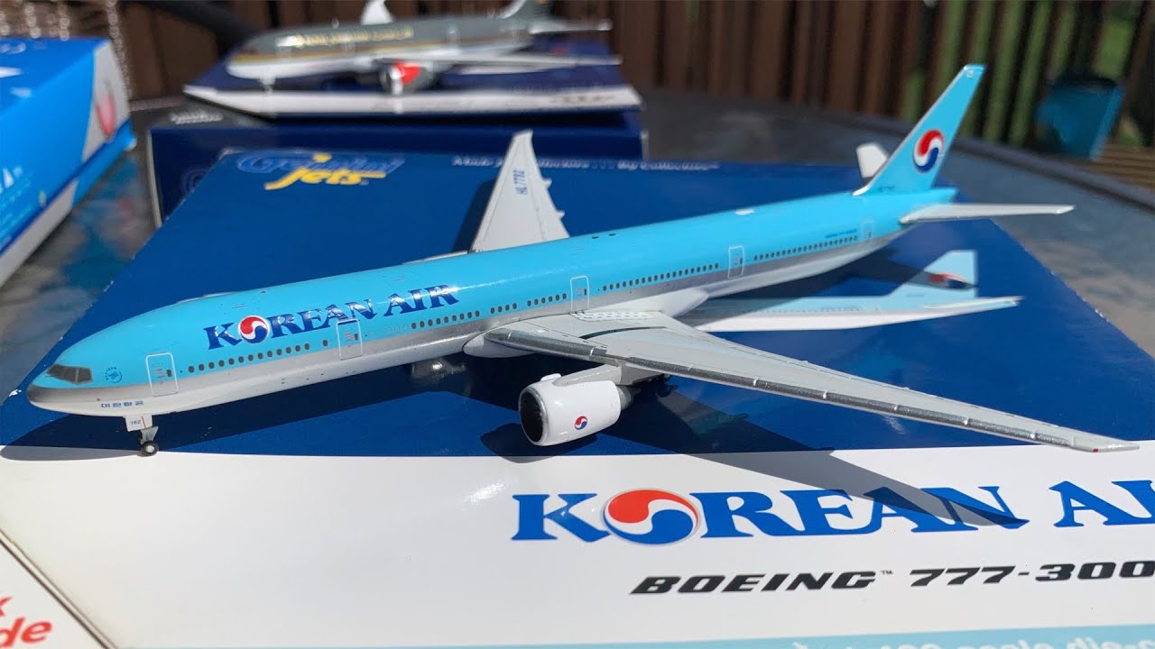 GeminiJets 1/400 Korean Air B777-300ER (Review #82) *RARE* - YouTube