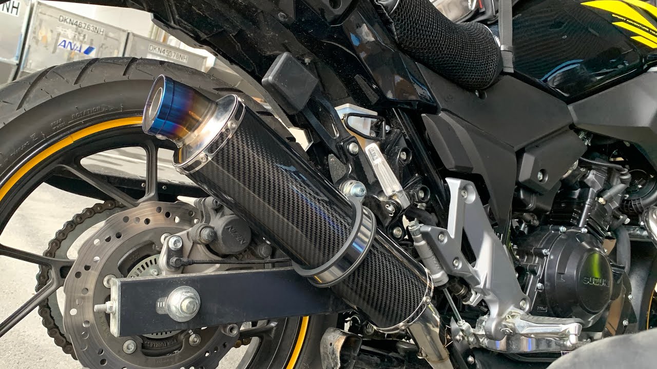 参考動画 Vストローム250 BEAMS R-EVOカーボン スリップオン - YouTube