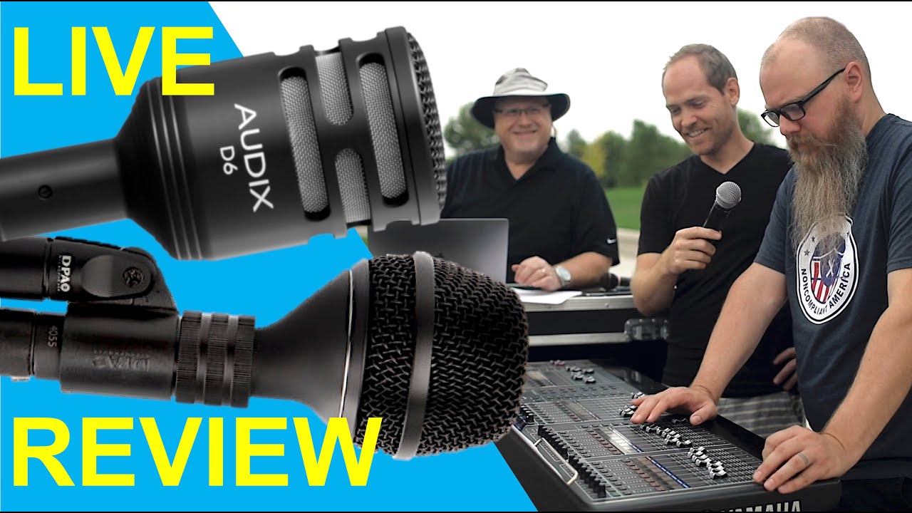 Live Review: DPA 4055 vs AUDIX D6 as heard through the PA - YouTube