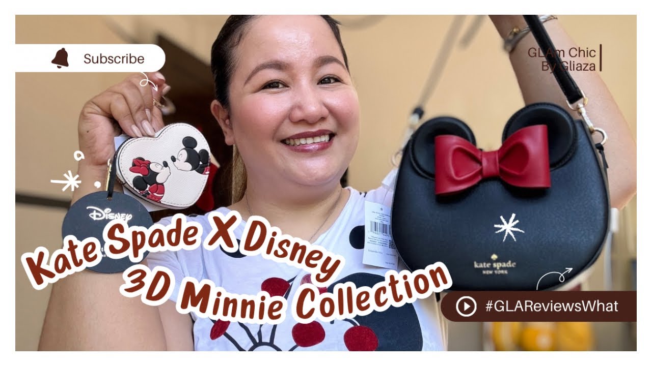 NEWEST KATE SPADE X DISNEY COLLECTION! Minnie 3D Crossbody and 3D