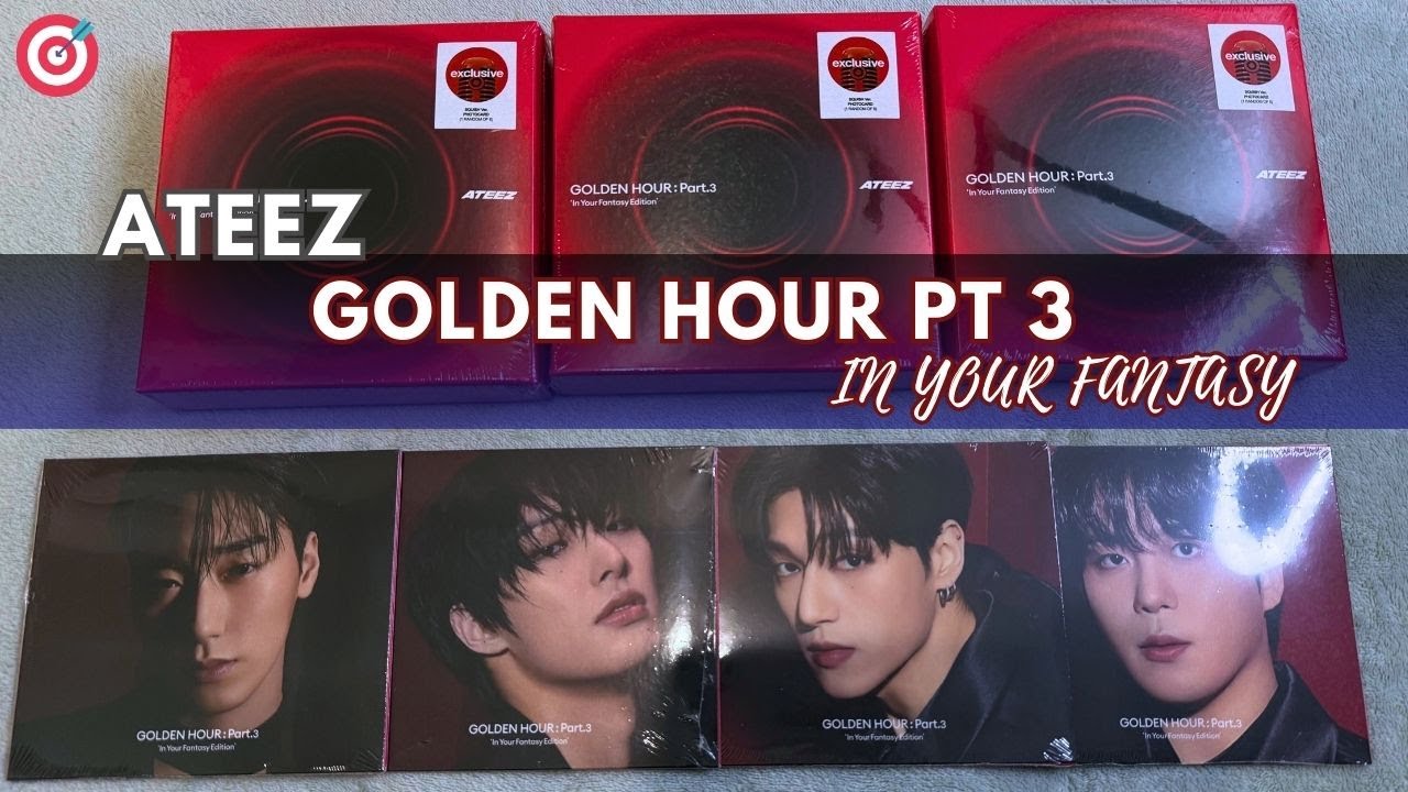 Ateez Golden Hour Pt 3 In Your Fantasy Target album unboxing