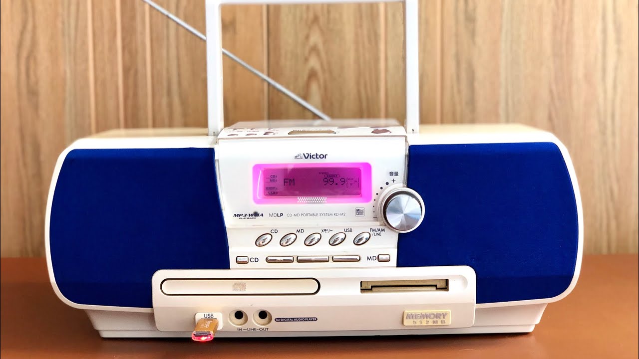 Victor Clavia RD-M2 Memory 512, Usb, CD, MD, Radio 108 Mhz Giá