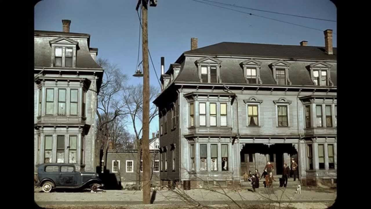 Vintage Scenes of Brockton, MA in Color 1940 - YouTube