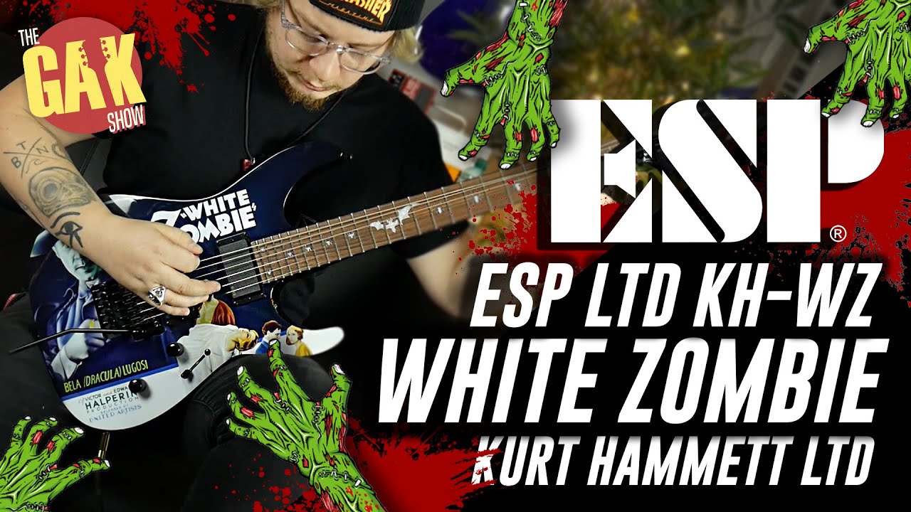 ESP LTD KH-WZ Kirk Hammett White ZOMBIE ! - YouTube